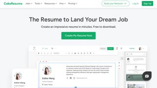 Website screenshot for CakeResume