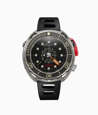 black diving watch by independent watch brand Singer