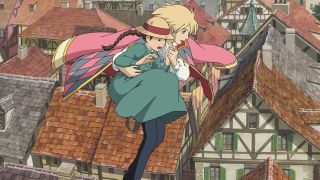 Sophie and Howl in Howl's Moving Castle.