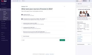 TaxAct Deluxe 2022 app screenshot