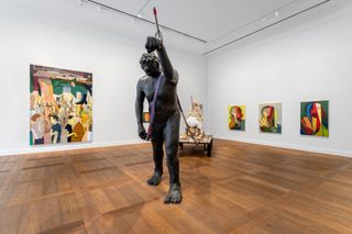 Installation view, ‘Nicole Eisenman. with, and, of, on Sculpture’ at Hauser & Wirth Paris,5 June–21 September 2024.© Nicole Eisenman.Courtesy the artist and Hauser & Wirth.