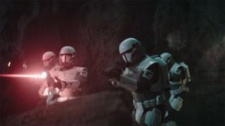 Mandalorian-like Imperial troops - The Mandalorian Season 3 Episode 7.