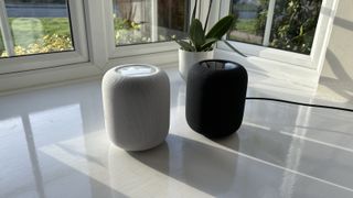 Apple HomePod 2 in both colours