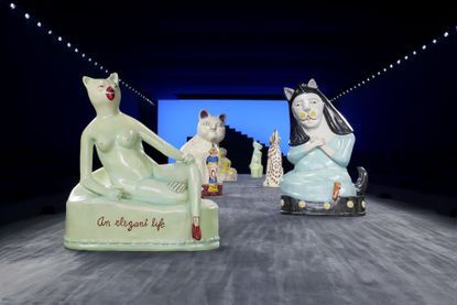 Dior Men S/S 2025 by Kim Jones Show Set with Cats