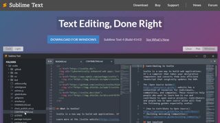 Sublime Text website screenshot