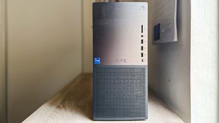 Dell XPS 8960 review unit on desk