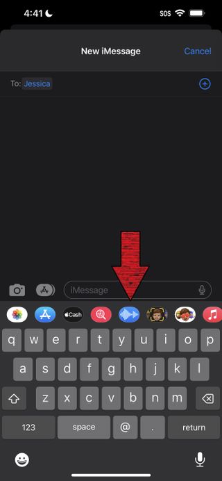 How to send audio message on iPhone