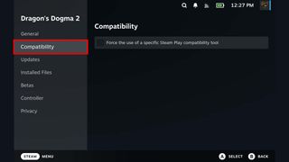 Dragon's Dogma on Steam Deck: Select Compatibility.