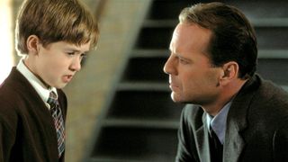 Haley Joel Osment and Bruce Willis in The Sixth Sense