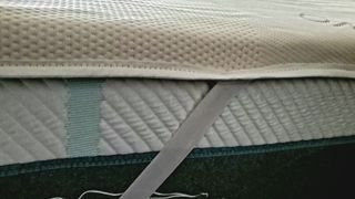 Saatva Foam Mattress Topper with anchor straps