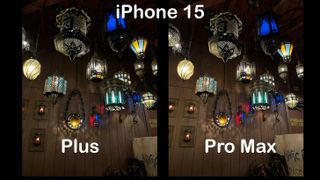 photo comparison between the iphone 15 plus and iphone 15 pro max