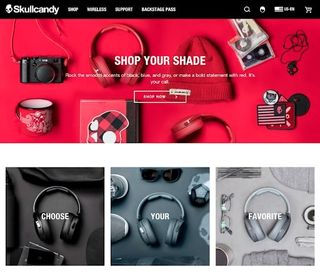 Skullcandy's webpage