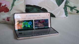 The Samsung Galaxy Z Fold 4 in use