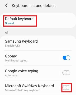 How to change keyboard on Android