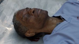 Tim Russ as deceased Dr. Eric Harper on NCIS