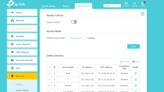 Tp Link Settings Accesscontrol