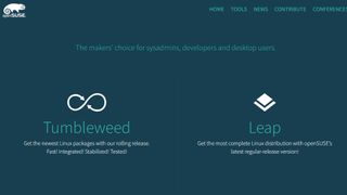 openSUSE website screenshot