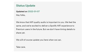 Spotify HiFi forum thread