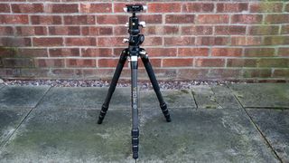 Vanguard VEO 3T+ 234CB travel tripod at minimum height