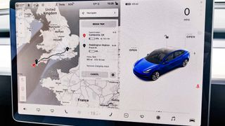 Tesla Model 3 dash display