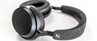 Sennheiser Momentum 4 Wireless headphones side view.