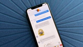 iMessage on an iPhone