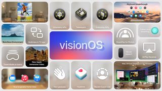 A list of the main new features in Apple Vision Pro's Vision OS 2