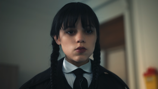 Jenna Ortega as Wednesday in Netflix series