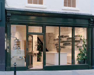 Facade of Aesop's first Bath store, UK