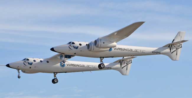 SpaceShipTwo Carrier Craft Makes Successful First Flight