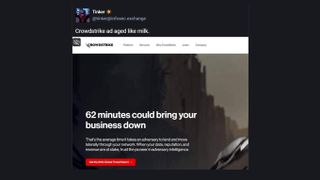 Mastodon post from Crowdstrike website