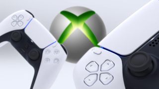 PS5 controller with Xbox logo