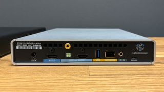 Kaleidescape Strato C and Terra Prime 8TB SSD: rear of Strato C showing connections