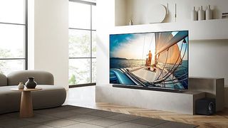 Samsung QN90C 4K TV in living room