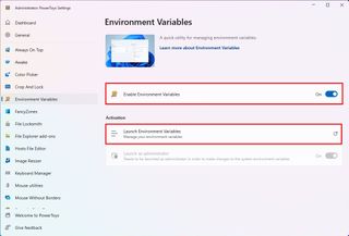 PowerToys Environment Variables