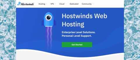 Hostwinds homepage screenshot