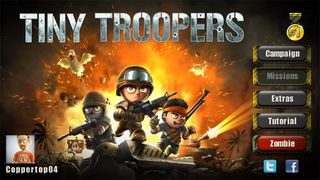 Tiny Troopers Menu