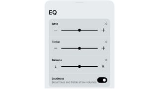 Sonos Ace Loudness setting in the Sonos app