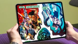 Comic books on an iPad Pro 2024