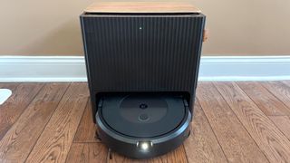 Roomba J9+ Combo robot vacuum and mop shown on floor