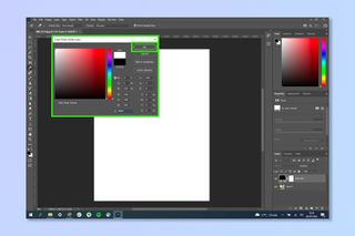 A screenshot showing how to add a border in Adobe Photoshop