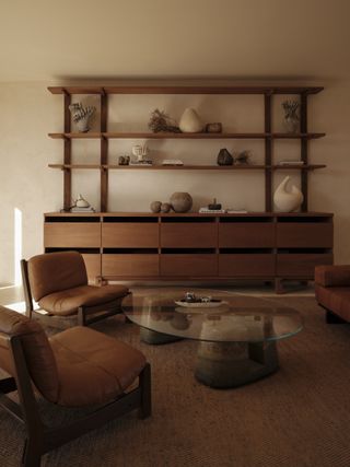 Reception area at Gundari, Folegandros