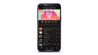 Amazon Music Unlimited mobile app displayed on a smartphone