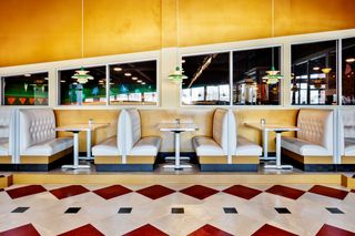 Eastside Bowl, traditional bowling alley interior in Nashville