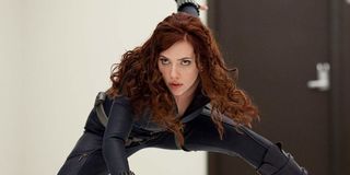 Scarlett Johansson as Black Widow in Iron Man 2