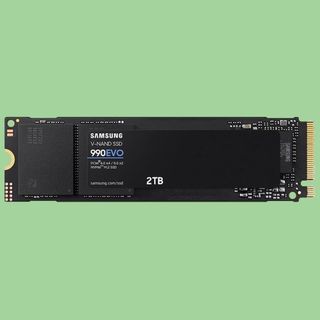 One of the best ssds against a pastel background