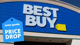 Best Buy storefront with a Tom's Guid deal tag