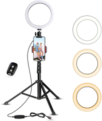 UBeesize Selfie Ring Light with Tripod Stand