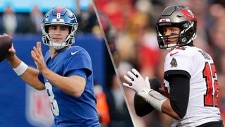 Daniel Jones and Tom Brady will face off in the Giants vs Buccaneers live stream