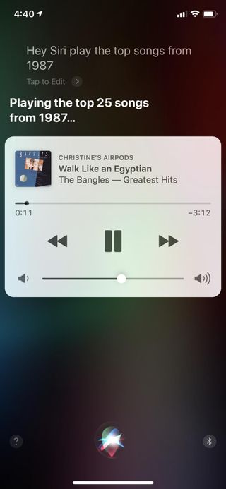 iOS 12 Siri Apple Music play past top charts